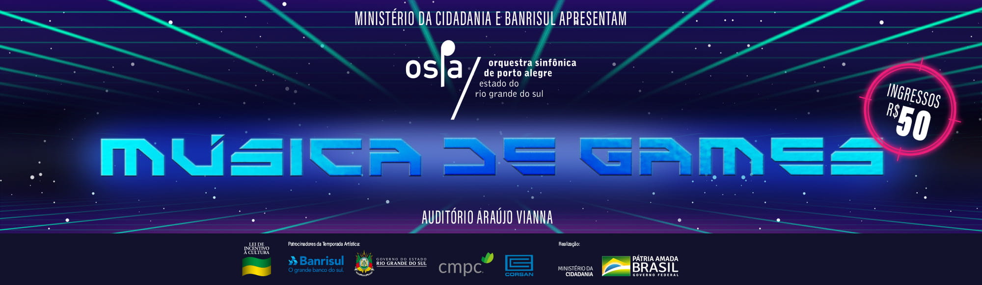 Música de Games - 28/04/19 - Porto Alegre RS